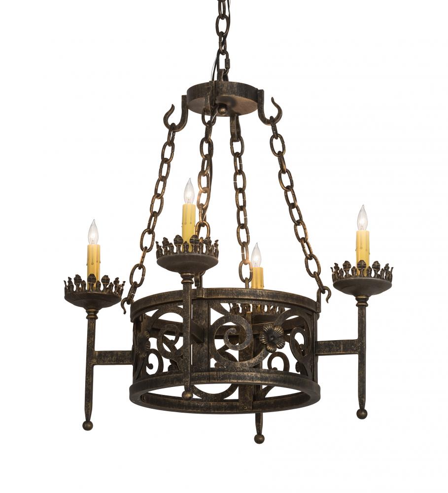 24"W Majella 4 LT Chandelier