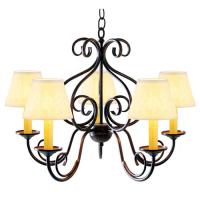 2nd Avenue Designs White 115230 - 24&#34; Wide Jenna 5 Light Chandelier