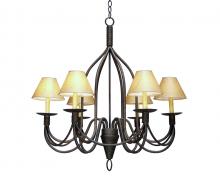 2nd Avenue Designs White 115263 - 32&#34; Wide Bell 6 Light Chandelier