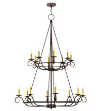 2nd Avenue Designs White 116031 - 45&#34;W Estrella 16 LT Two Tier Chandelier