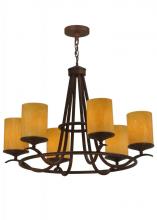 2nd Avenue Designs White 116258 - 36&#34; Wide Octavia 6 LT Chandelier