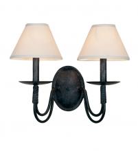 2nd Avenue Designs White 119083 - 16&#34; Wide Bell 2 Light Wall Sconce