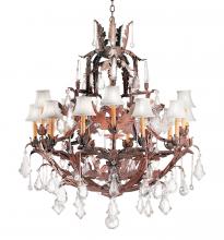 2nd Avenue Designs White 120330 - 36&#34; Wide French Baroque 16 Light Chandelier