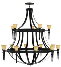 2nd Avenue Designs White 120632 - 72&#34;W Pontoise 15 LT Chandelier