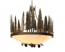 2nd Avenue Designs White 120785 - 48&#34; Wide Towering Pines Inverted Pendant