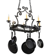 2nd Avenue Designs White 121242 - 35&#34;L Elara 6 LT Pot Rack