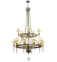 2nd Avenue Designs White 132050 - 48&#34; Wide Amaury 15 Light Two Tier Chandelier