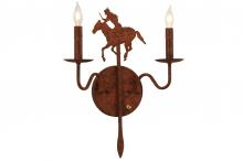 2nd Avenue Designs White 140038 - 13&#34; Wide High Plains Rider 2 Light Wall Sconce