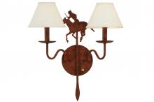 2nd Avenue Designs White 140707 - 18&#34; Wide High Plains Rider 2 Light Wall Sconce