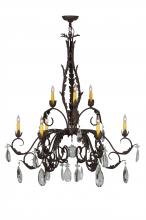 2nd Avenue Designs White 143064 - 38.5&#34; Wide New Country French 9 Light Chandelier