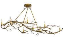 2nd Avenue Designs White 152375 - 57&#34;L Winter Solstice 8 LT Oblong Chandelier