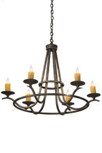 2nd Avenue Designs White 179905 - 36&#34;W Octavia 6 LT Chandelier