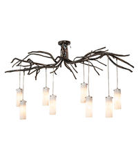 2nd Avenue Designs White 200150 - 70&#34; Long Winter Solstice Cilindro 8 Light Chandelier