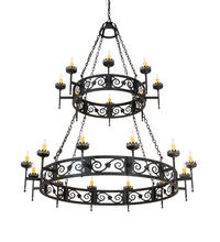 2nd Avenue Designs White 219839 - 66&#34; Wide Majella 20 Light Two Tier Chandelier