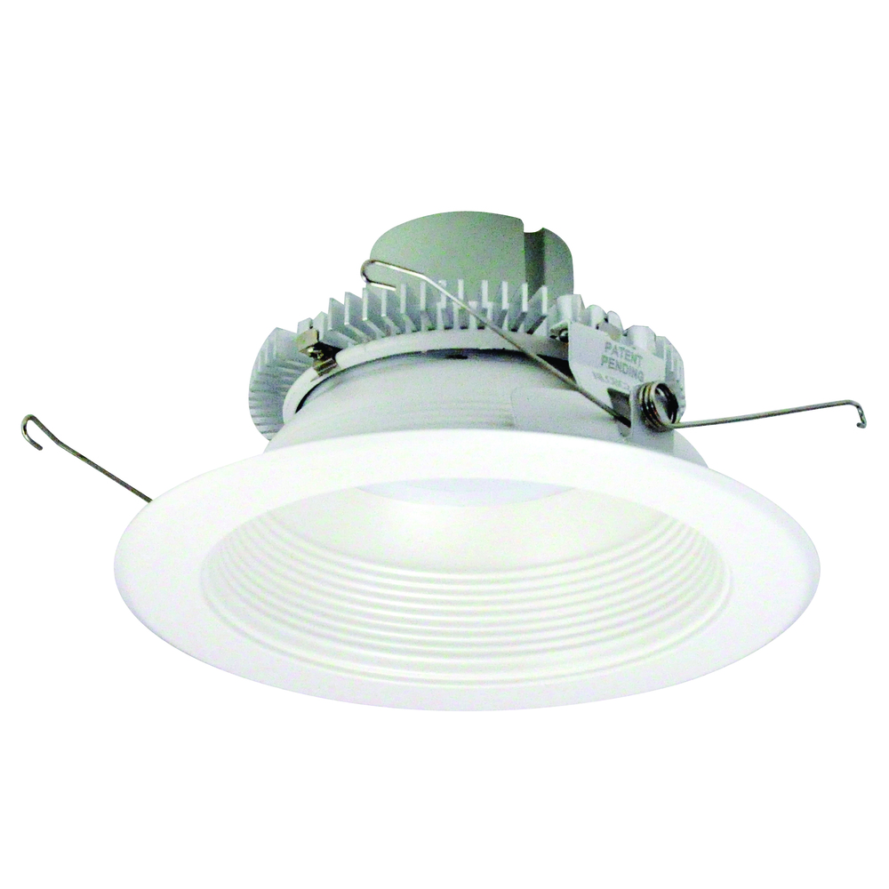 6" Cobalt Click Round Retrofit Baffle, 1000lm / 12W, 3500K, White Baffle / White Flange,