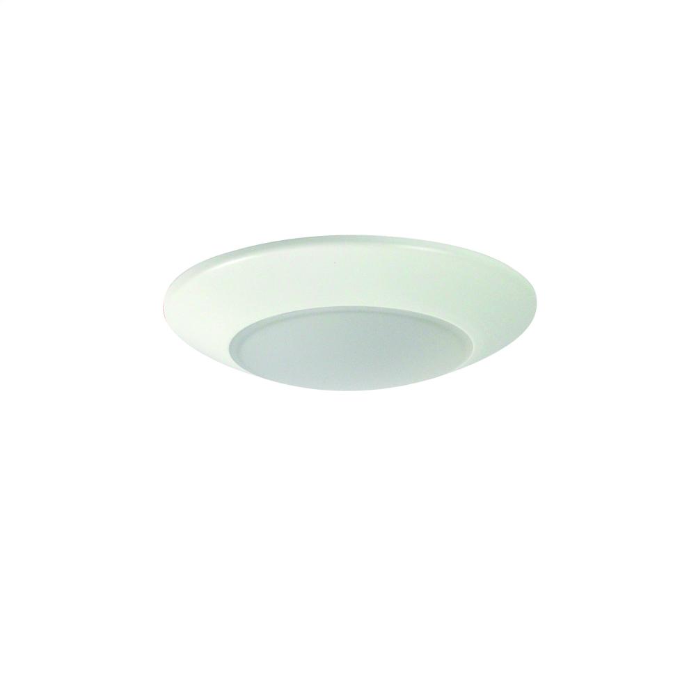 4" AC Opal LED Surface Mount, 700lm / 10.5W, 2700K, White finish