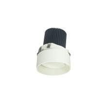 Nora NIO-2RTLA30XWW/10 - 2&#34; Iolite LED Round Trimless Adjustable, 1000lm / 14W, 3000K, White Adjustable / White Reflector