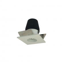 Nora NIO-1SNG50XWW - 1" Iolite LED NTF Square Reflector with Round Aperture, 600lm, 5000K, White Reflector / White