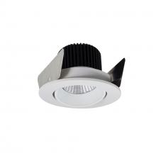 Nora NIOB-2RC30XWW/10 - 2&#34; Iolite LED Round Adjustable Cone Reflector, 1000lm / 14W, 3000K, White Reflector / White