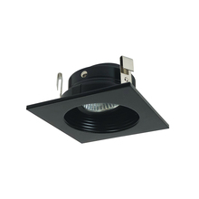 Nora NL-3410BB - 3&#34; Square Round , Baffle with Flange, Black