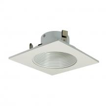 Nora NL-4810WW - 4&#34; WHT BAFFLE, SQ TRIM WHITE