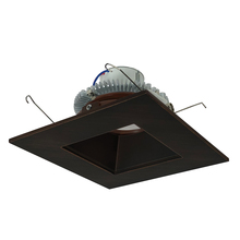 Nora NLCBC2-65627BZBZ/10 - 6&#34; Cobalt Click Square Retrofit Reflector with Square Aperture, 1000lm / 12W, 2700K, Bronze