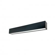 Nora NLUD-4334B - 4&#39; L-Line LED Indirect/Direct Linear, 6152lm / Selectable CCT, Black Finish