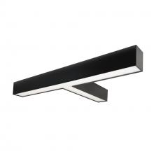 Nora NLUD-T334B - &#34;T&#34; Shaped L-Line LED Indirect/Direct Linear, 5027lm / Selectable CCT, Black Finish