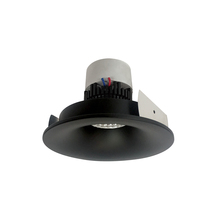 Nora NPR-4RNBCDXBB - 4" Pearl LED Round Bullnose Retrofit, 800lm / 12W, Comfort Dim, Black Finish