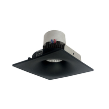 Nora NPR-4SNBCDXBB - 4" Pearl LED Square Bullnose Retrofit, 800lm / 12W, Comfort Dim, Black Finish