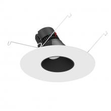 Nora NPRLV-56RSLACDXBMPW - 5&#34;/6&#34; Pearl Low Voltage LED Round Adjustable Slot Retrofit, 650lm / 11W, Comfort Dim, Black