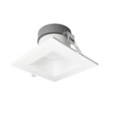 Nora NQZ2-66TWTW-MPW - 6&#34; Quartz Square Can-less LED Downlight with Selectable Lumens & CCT, 120-277V input, Up to