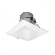 Nora NQZ2-86TWTW-MPW - 8&#34; Quartz Square Tunable White / Tunable Wattage Recessed LED Downlight, Matte Powder White