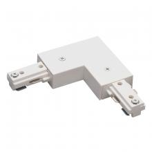 Nora NT-313W - L Connector, 1 Circuit Track, White