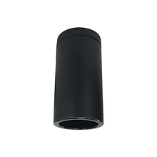 Nora NYLS3-6S1L535NC12BBB - 6&#34; Sapphire III Surface Mount Black Cylinder, Black Reflector/Black Flange, 120-277; 0-10V