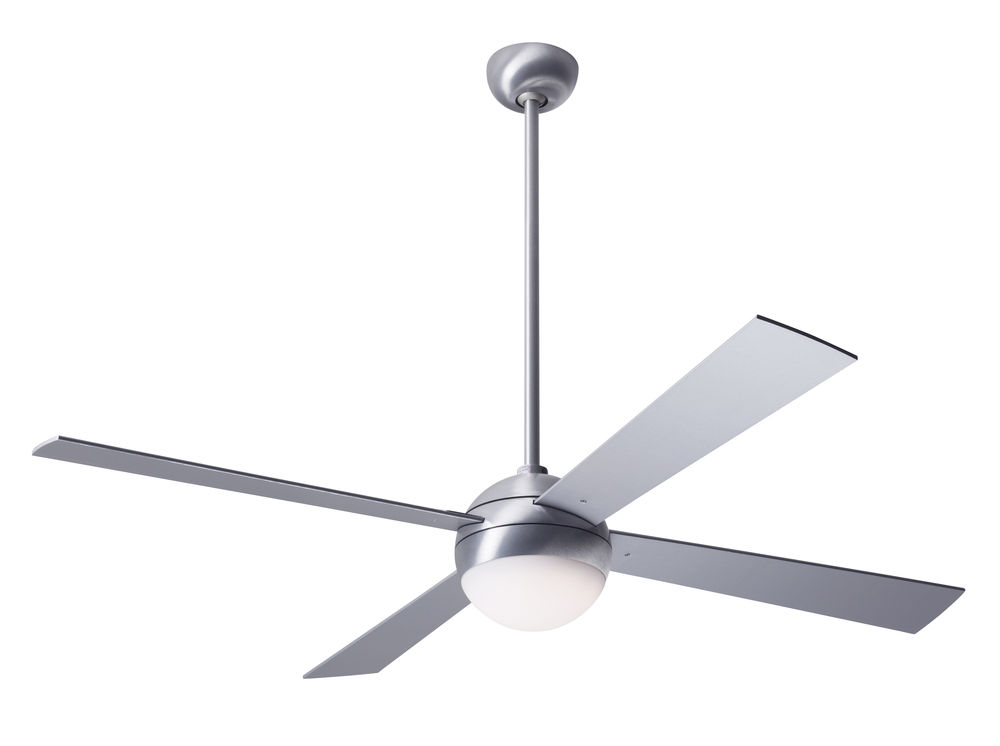 Ball Fan; Brushed Aluminum Finish; 42" Aluminum Blades; 20W LED; Fan Speed and Light Control (3-