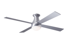 Modern Fan Co. BAL-FM-BA-52-AL-652-002 - Ball Flush Fan; Brushed Aluminum Finish; 52&#34; Aluminum Blades; 20W LED; Fan Speed and Light Contr