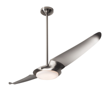 Modern Fan Co. IC2-BN-56-NK-570-WC - IC/Air (2 Blade ) Fan; Bright Nickel Finish; 56&#34; Nickel Blades; 20W LED; Wall Control