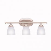 Kichler 5448CH - Ansonia 23&#34; 3 Light Vanity Light with Satin Etched Glass in Chrome