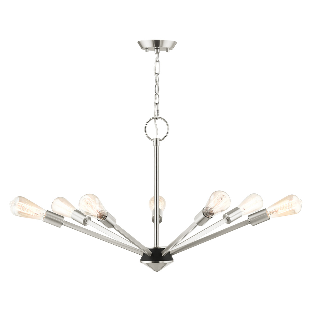 7 Lt Brushed Nickel Chandelier