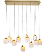 Kanova Lighting KCH0120L-13NB - Palazzo 13 - Light Linear Chandelier