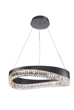 Kanova Lighting KCH1101R-33BK - Venosa Large Round Chandelier - Black