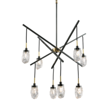 Kanova Lighting KCH1106A-8 - Avola 8 - Light Ice - Drop Abstract Chandelier