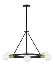 Lark 83616BK - Medium Single Tier Chandelier