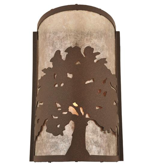 7.75"W Oak Tree Wall Sconce