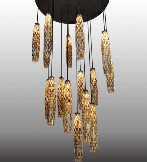 72"W Checkers 16 LT Cascading Pendant