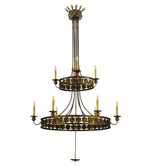 48"W Montgomery 2 Tier Chandelier