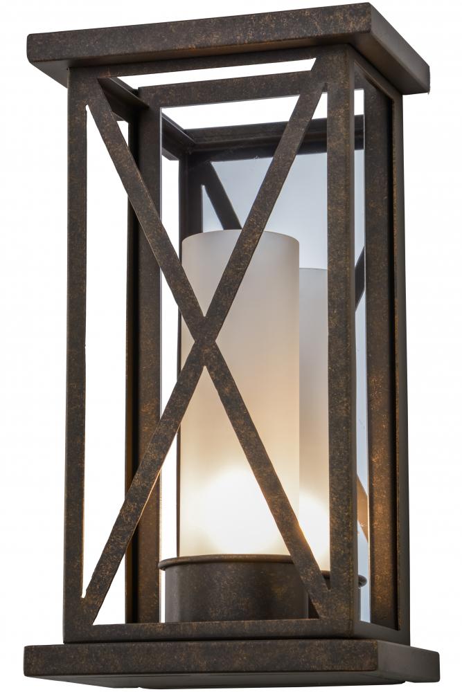 8.5"W Mirror Cross Wall Sconce