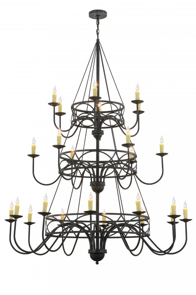 60" Wide Polonella 24 Light Three Tier Chandelier