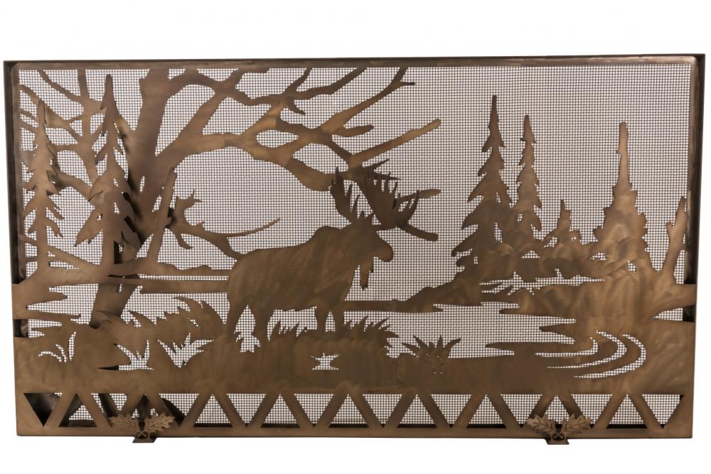 63"W X 35"H Moose Creek Fireplace Screen